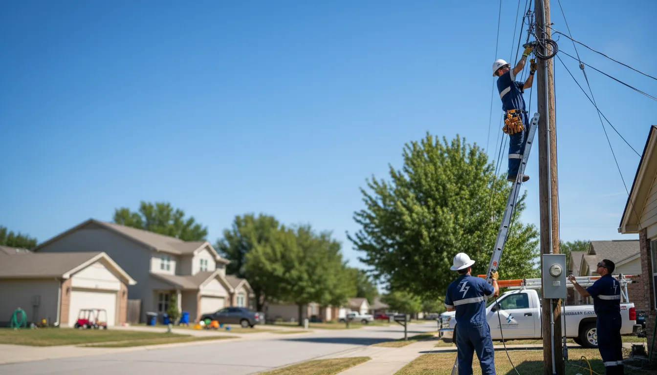 Residential electrician providing installation services in Almena, WI